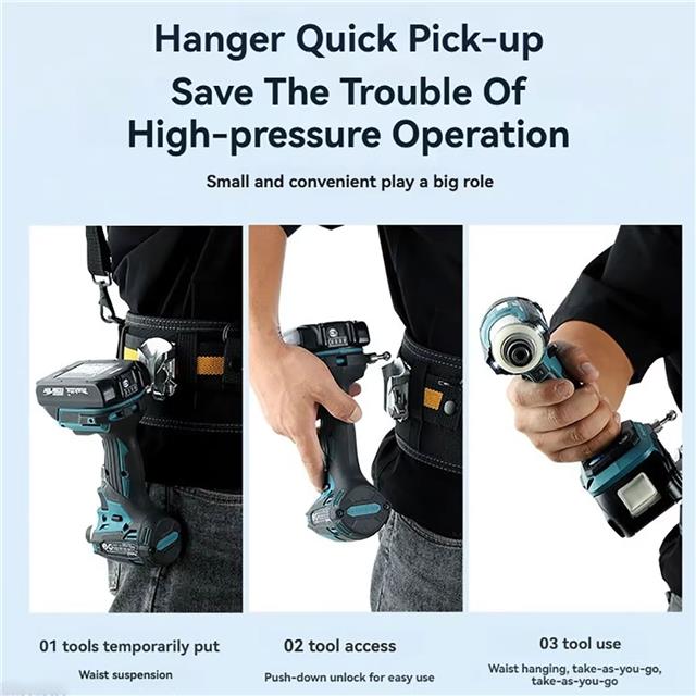 Belt Hook for Dewalt DCD785 Cordless Power Tools Holder Quick Release Aluminium - Image 3