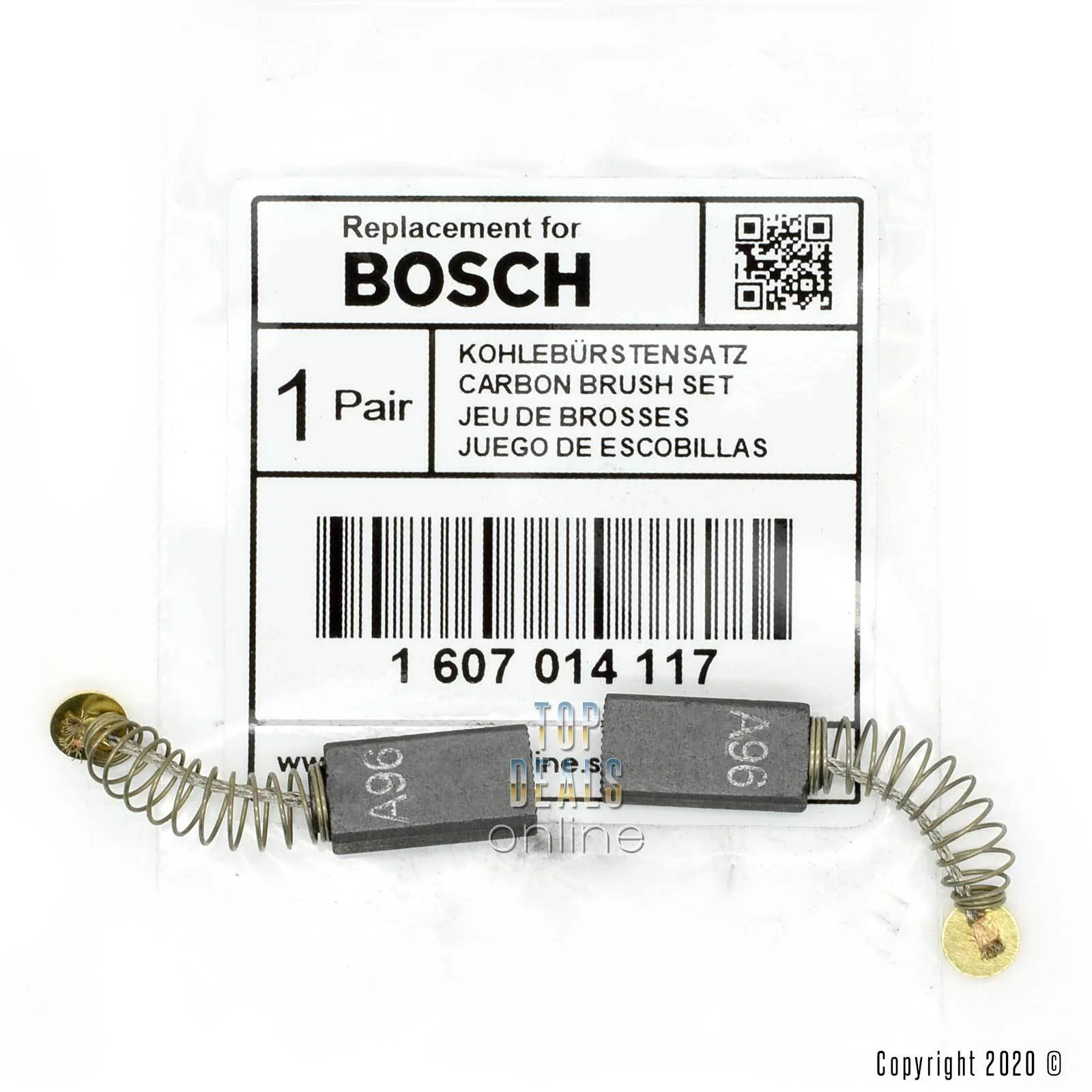 Carbon Brushes for Bosch GEX 150 AC Random Orbit Sander 110v 230v 1 607 014 117 - Image 2