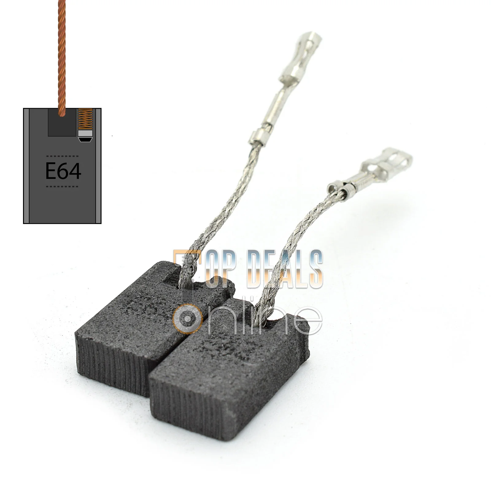 Carbon Brushes for Bosch GWS 9-125 Angle Grinders (with specific Part Numbers Only)