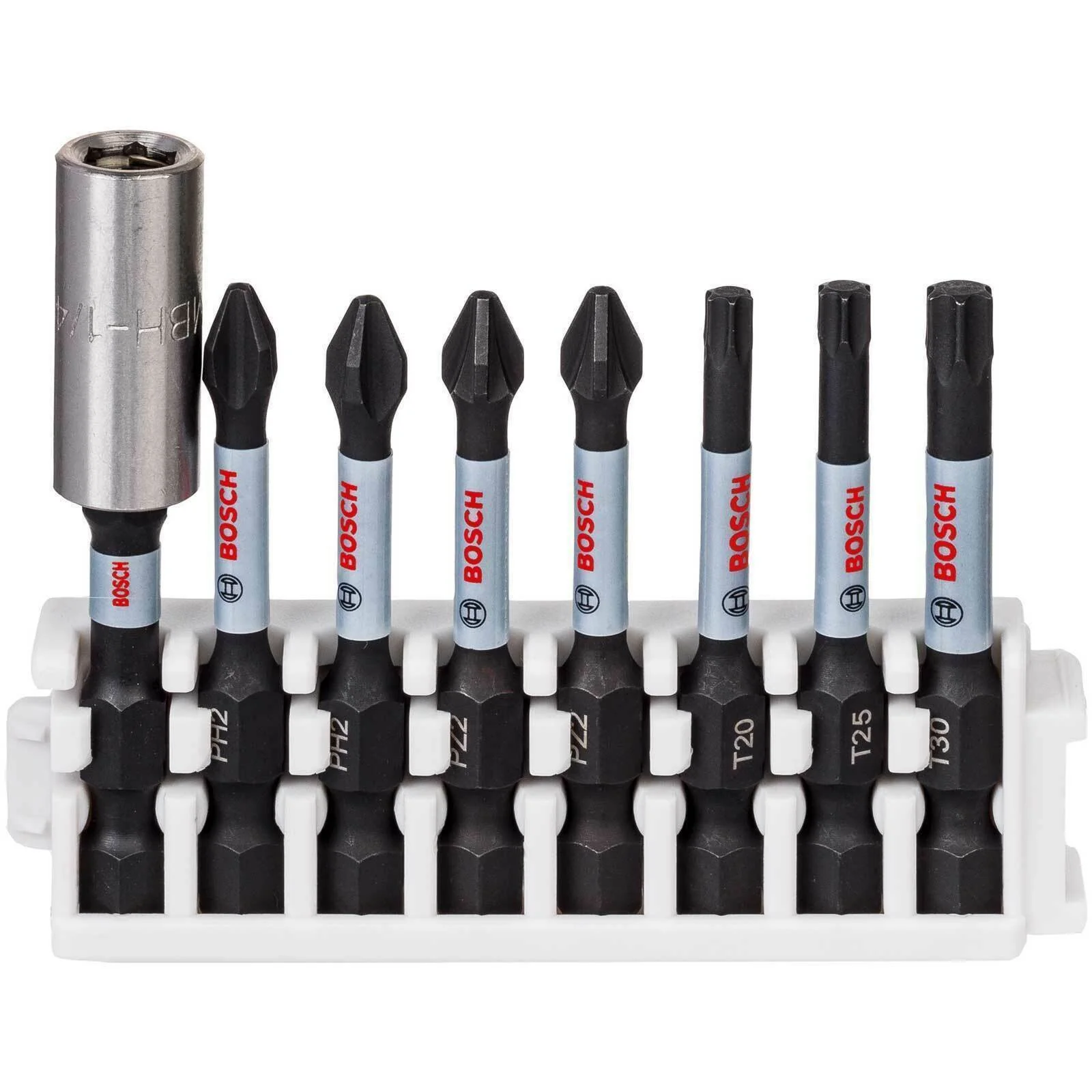 Bosch Magnetic Impact Bit Holder PH2 PZ2 T20 T25 T30 50mm Screwdriver Bit Set - Image 2