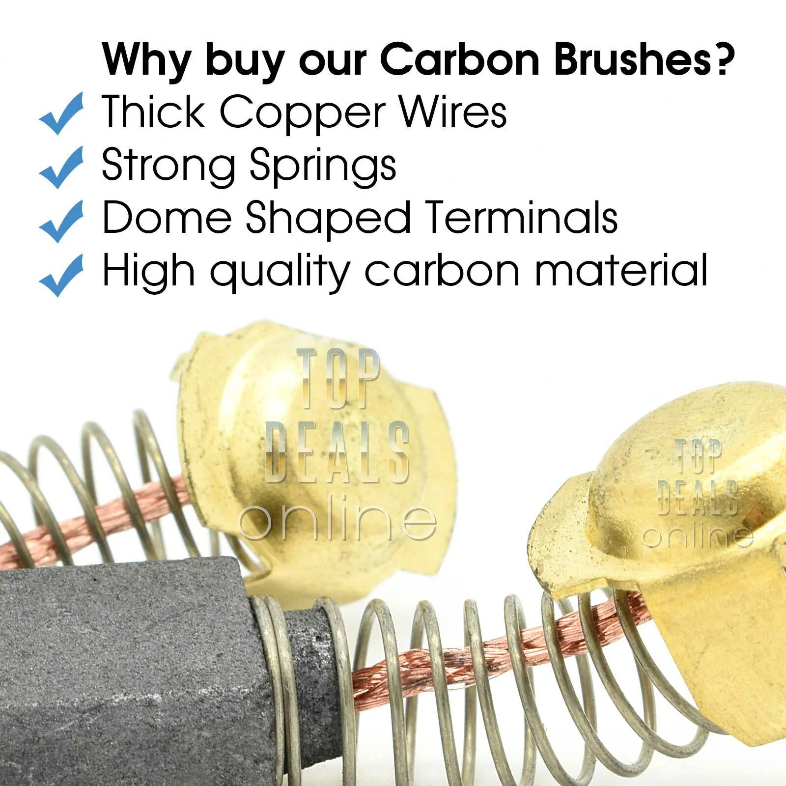 Carbon Brushes for Dewalt DWP849X Sander Polisher N103593 - Image 3