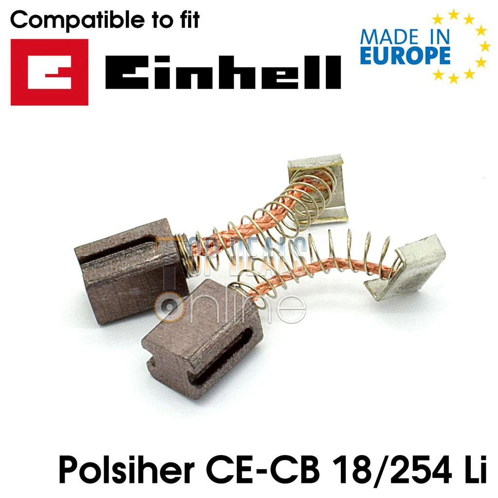 Carbon Brushes for Einhell CE-CB 18/254 Li Ozito PXBPS-254 Cordless Car Polisher - Image 2
