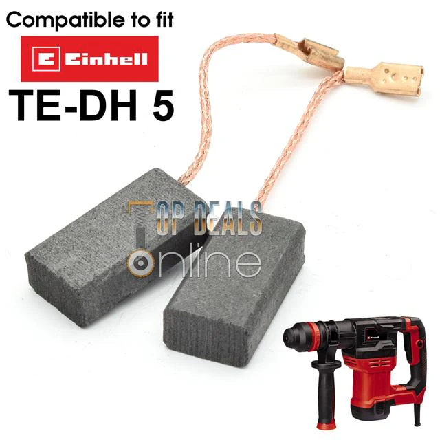 Carbon Brushes for Einhell TE-DH 5 SDS Plus Demolition Hammer Drill 750w - Image 2