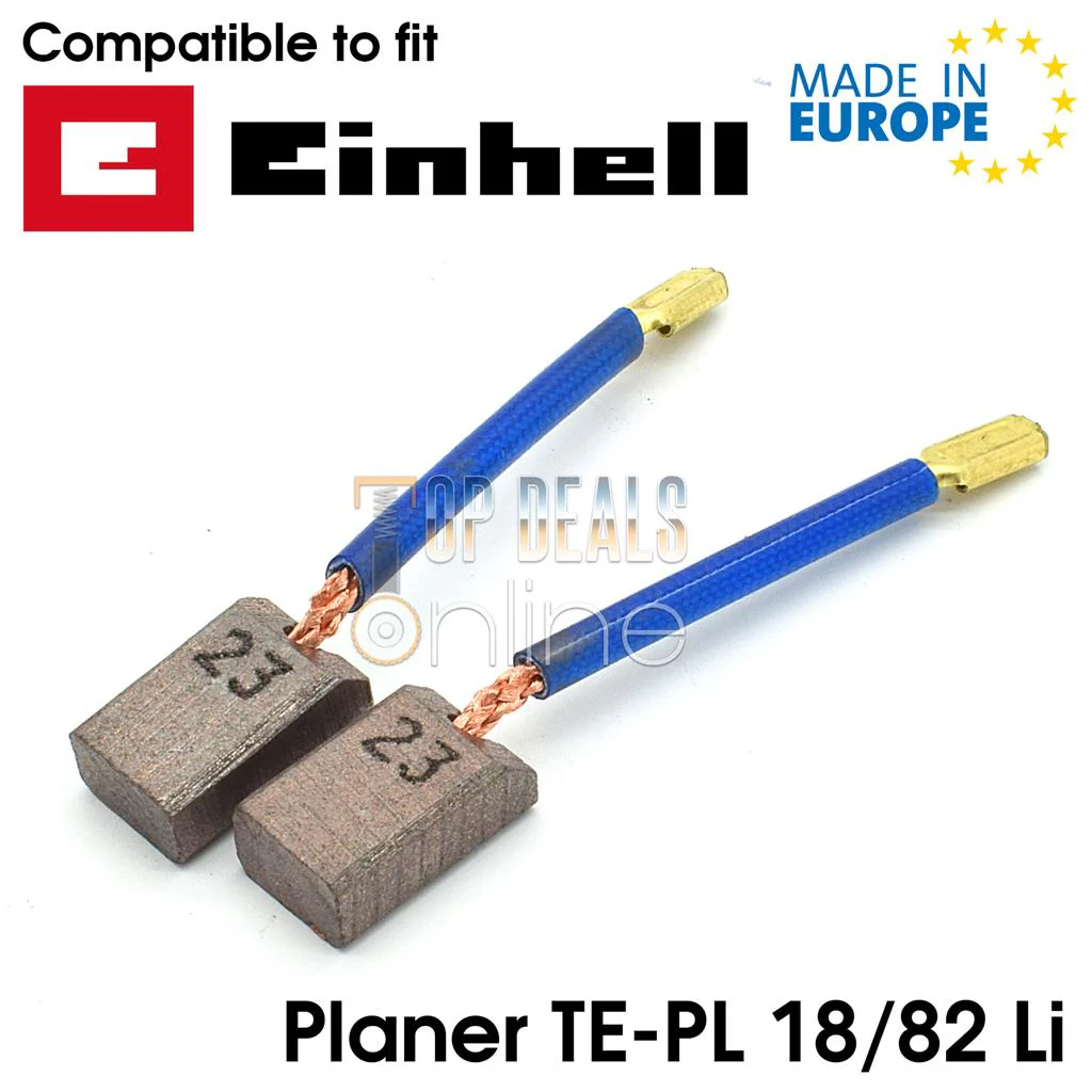 Carbon Brushes for Einhell TE-PL 18/82 Li Solo & Ozito PXPLS-082 18v Cordless Planer - Image 2
