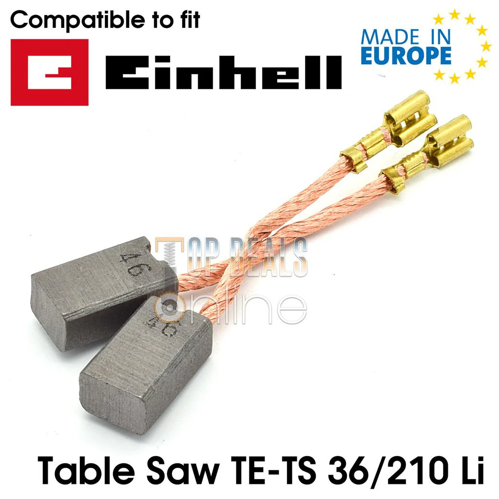 Carbon Brushes for Einhell TE-TS 36/210 Li & Ozito PXTBSS-03 Cordless Table Saw - Image 2
