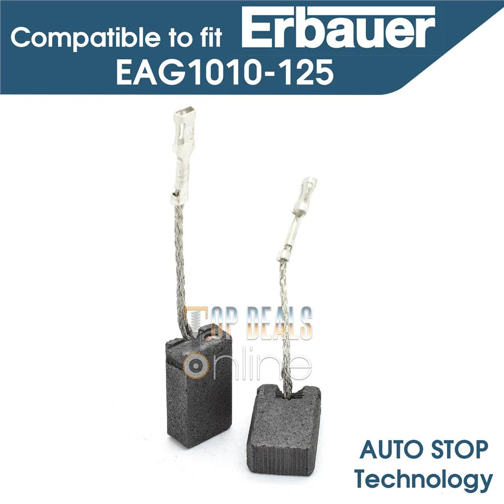 Carbon Brushes for Erbauer EAG1010-125 Angle Grinder 125mm 1050W 240V - Image 2