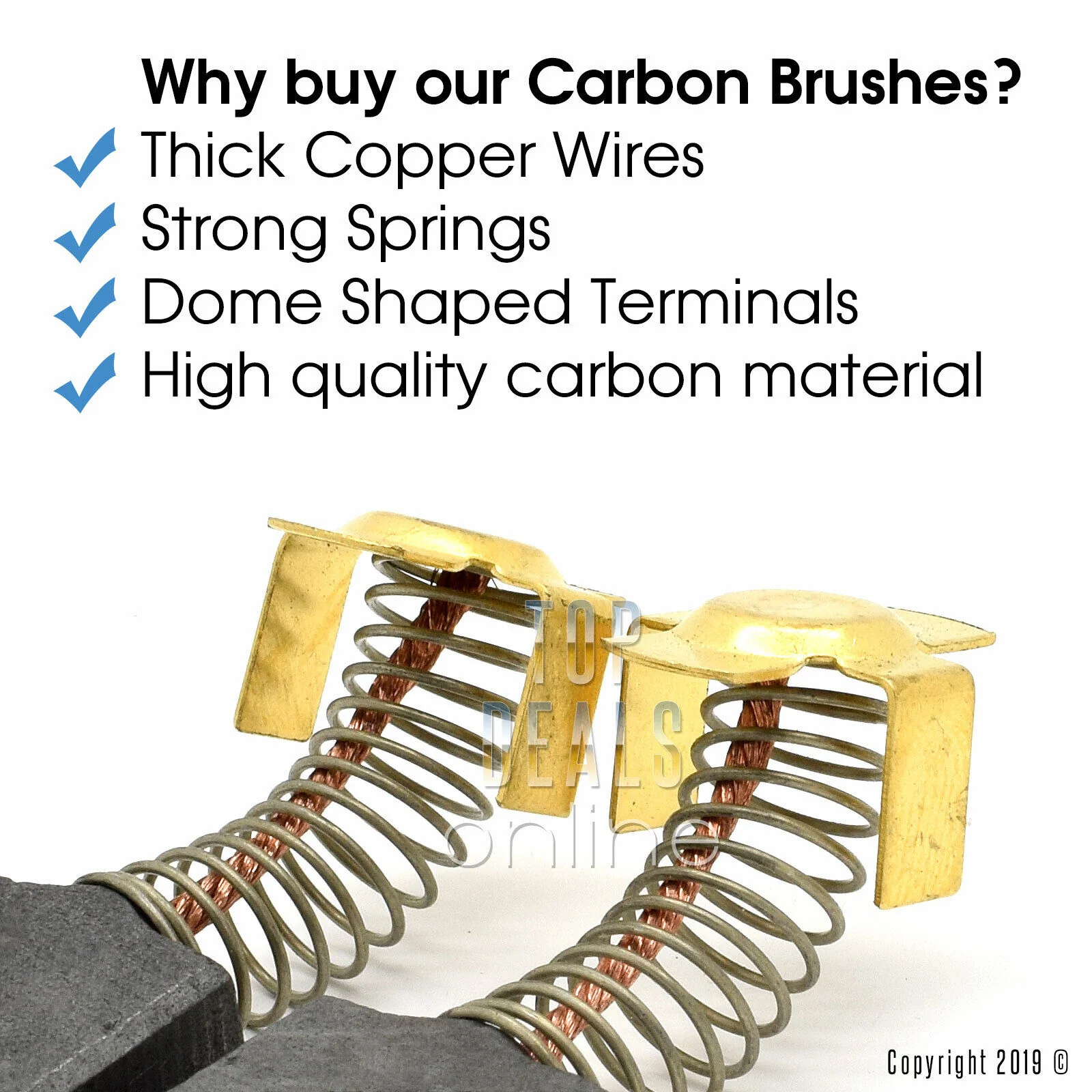 Carbon Brushes for Evolution  R355CPS S355MCS S355CPS Steel Cutting Chop Saw 355mm - Image 2
