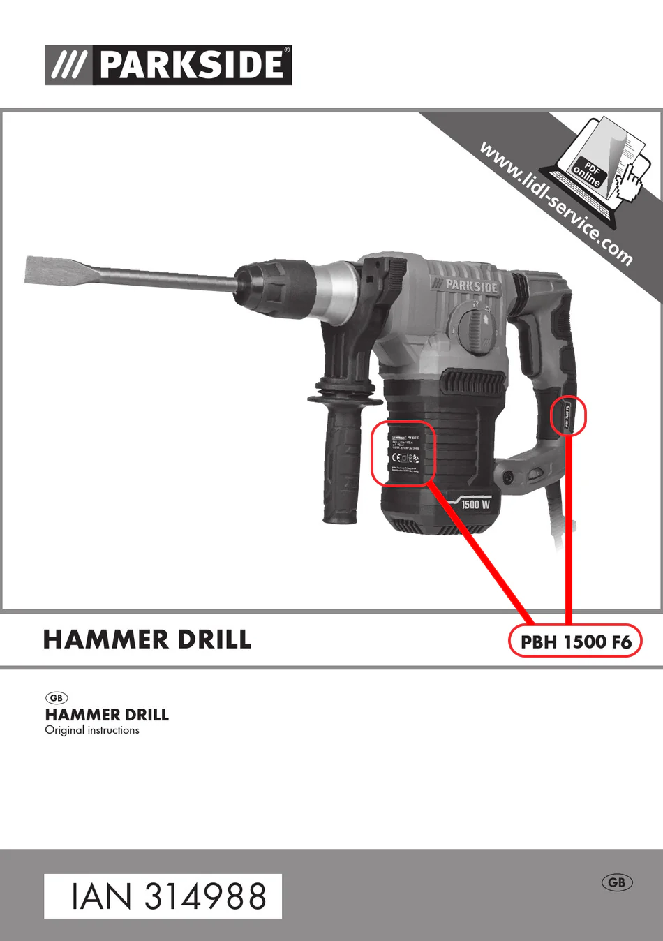 Carbon Brushes for PARKSIDE PBH1500 C1 E5 F6 F7 & PBH1550 A1 C1 SDS Hammer Drill - Image 3