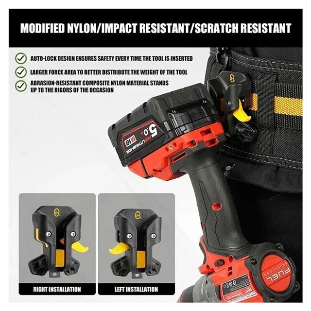 Cordless Power Tool Holster Belt Clip with Quick Release for Makita DeWalt Bosch - Image 5