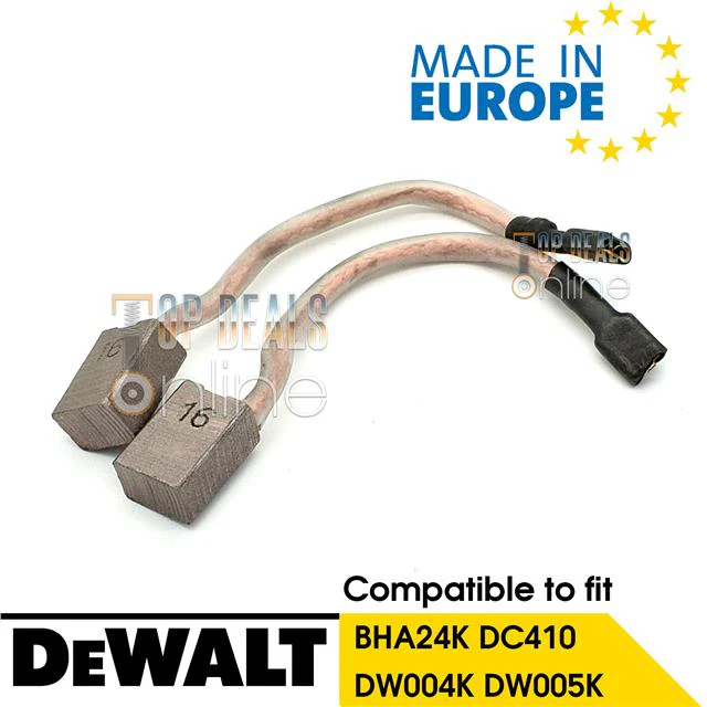 Dewalt Carbon Brushes for 24v DW004K DW005K BHA24K Hammer DC410 18v Grinder - Image 2