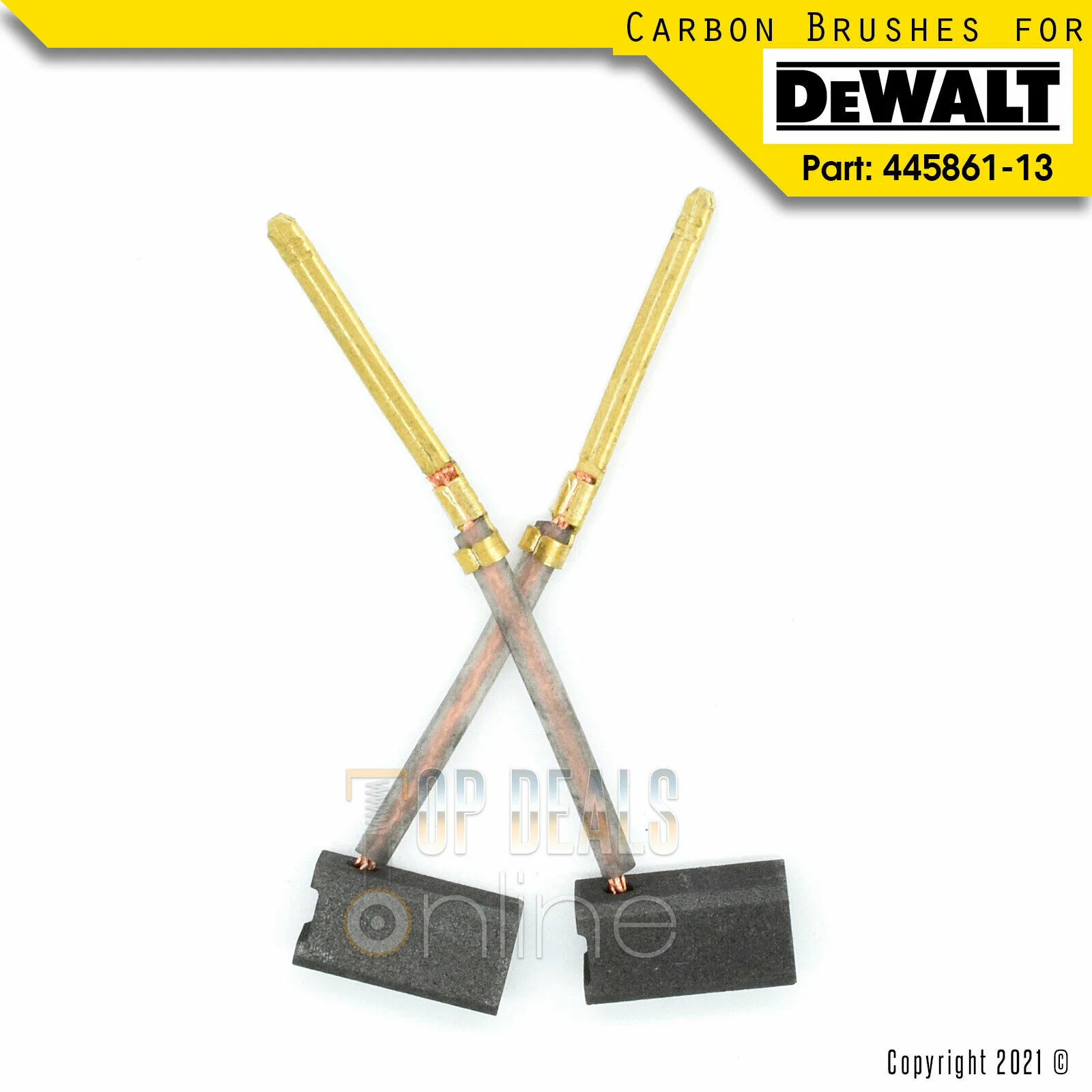 Carbon Brushes for Dewalt D26453 D26441 D26451 Palm & Random Orbit Sanders - Image 2