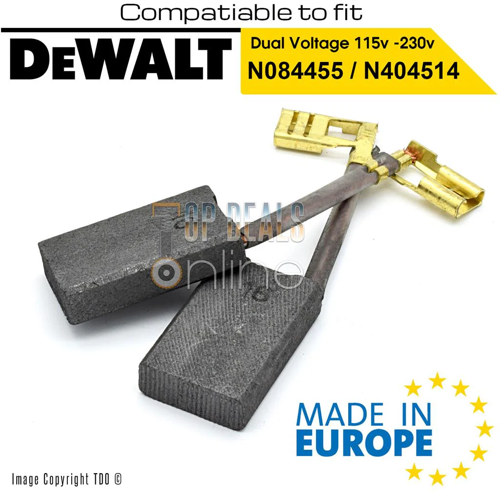 Dewalt Carbon Brushes for DWE490 DWE492 DWE493 DWE496 DWE497 Angle Grinders - Image 2