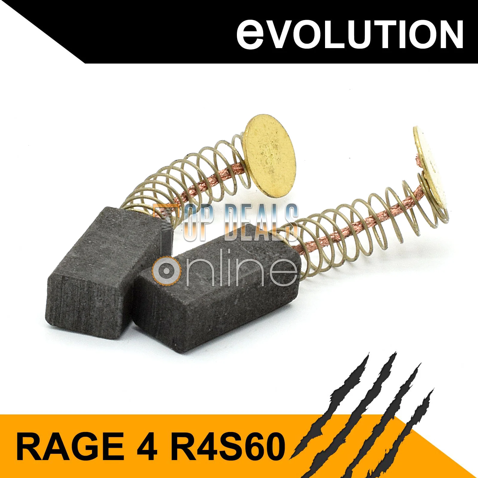 Carbon Brushes for Evolution RAGE 4 Cut Off TCT Chop Saw 185mm - Image 2
