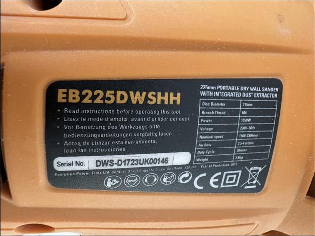 Evolution ER225DWSHH Carbon Brushes for Handheld Dry Wall Sander 240v - Image 3