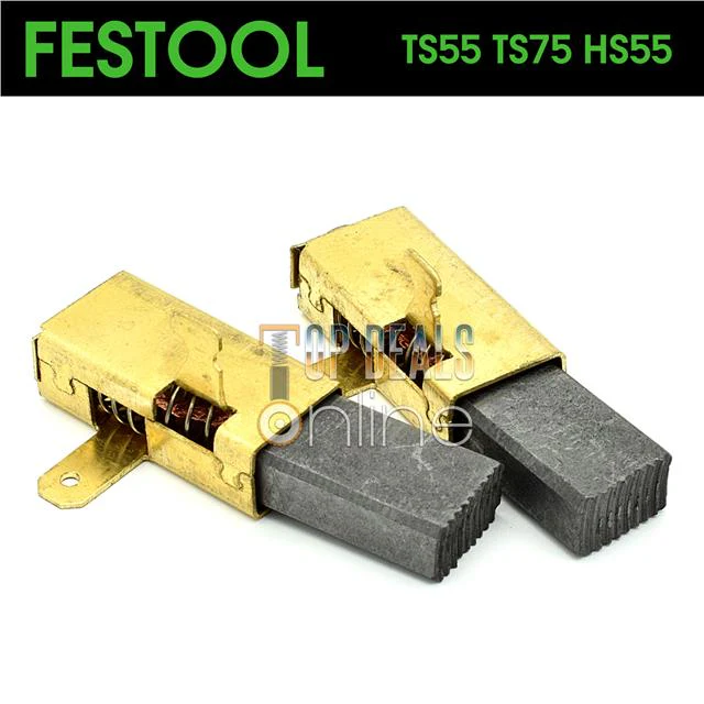 Festool TS55 TS75 Carbon Brushes for Plunge saws & CS50 EB HK55 Saws 491704 - Image 2