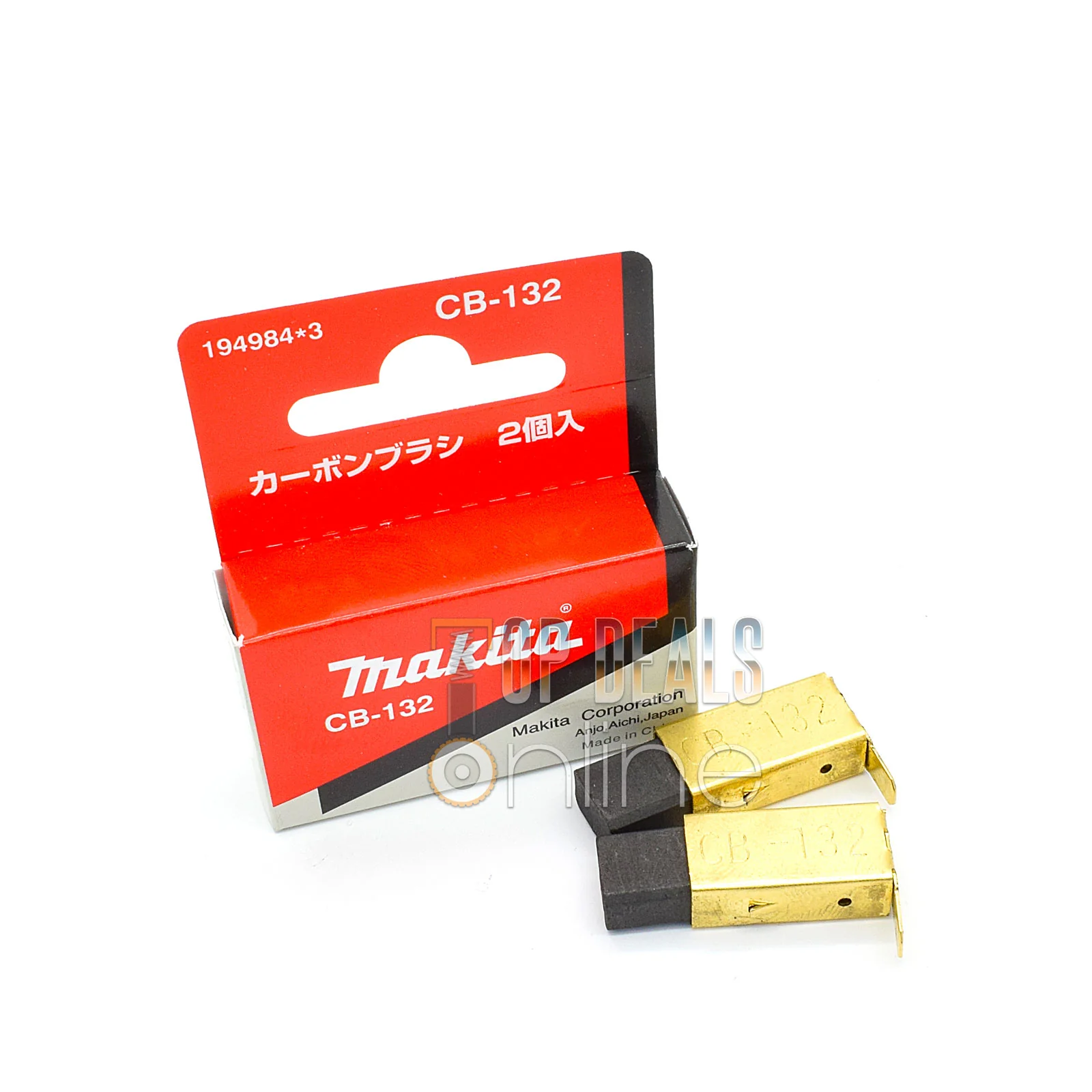 GENUINE Makita CB132 Carbon Brushes for KP0810C 1923H UC4041A UC4020A UC3020A