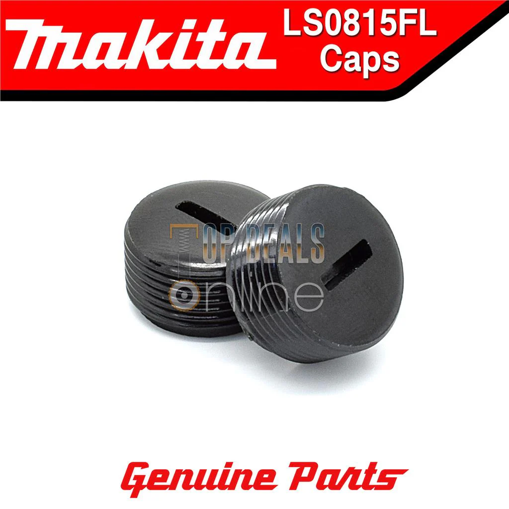 Genuine Makita LS0815FL Slide Mitre Saw Carbon Brush Screw Caps JM23500116 - Image 2