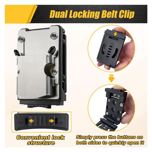 Makita Dewalt Drill Holster Belt Clip on Tool Belt for Cordless Power Tools - Image 3