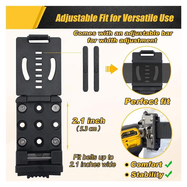 Makita Dewalt Drill Holster Belt Clip on Tool Belt for Cordless Power Tools - Image 4