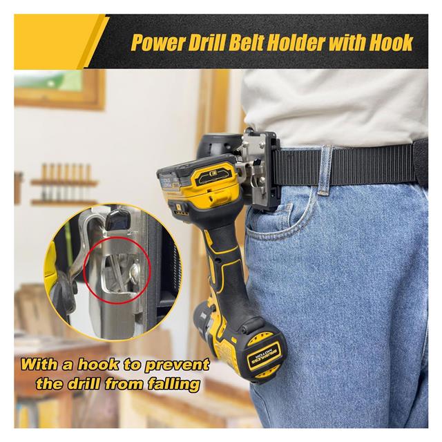Makita Dewalt Drill Holster Belt Clip on Tool Belt for Cordless Power Tools - Image 6