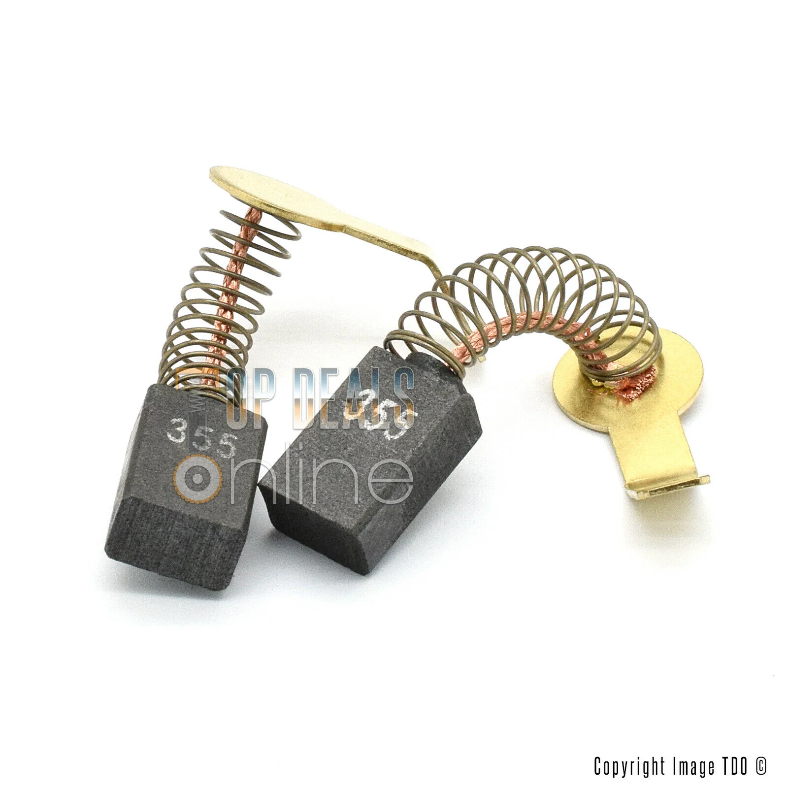 TITAN TTB355CHN Chainsaw Carbon Brushes for ONLY ** Version 2**