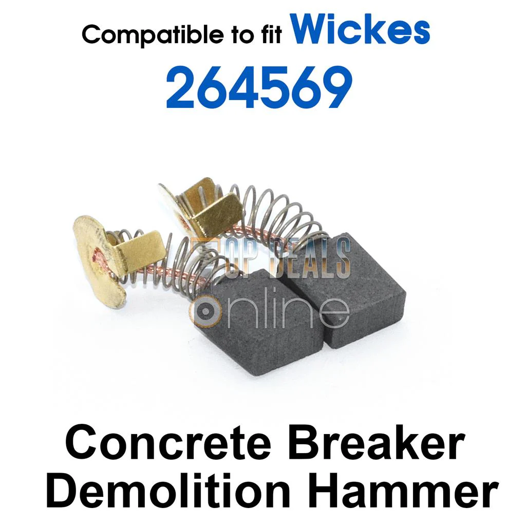 Wickes 223725 Carbon Brushes for PDH170DS Concrete Breaker Demolition Hammer - Image 3